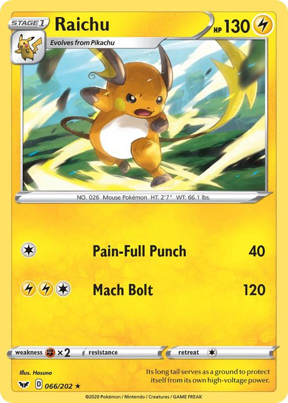 Raichu 066/202 - Sword & Shield