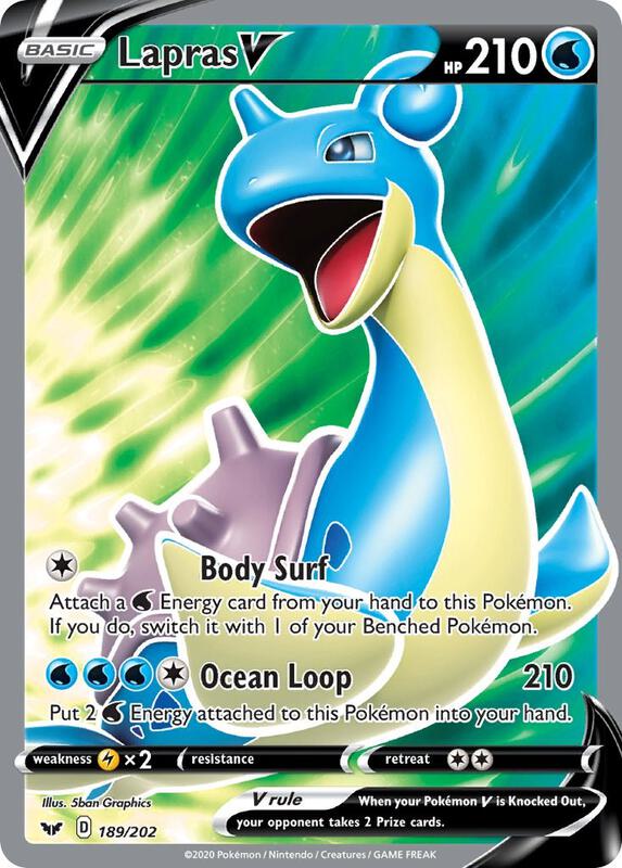Lapras V 189/202 - Sword & Shield
