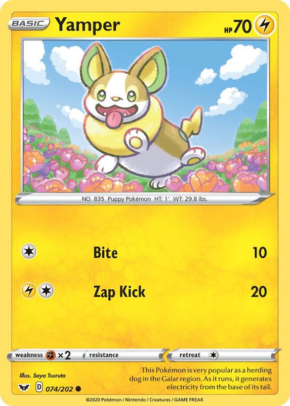 Yamper 074/202 - Sword & Shield
