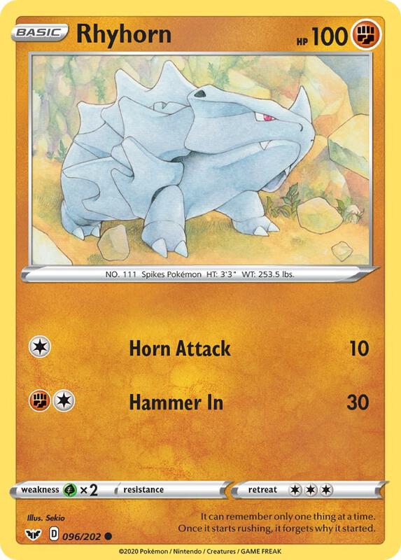 Rhyhorn 096/202 - Sword & Shield