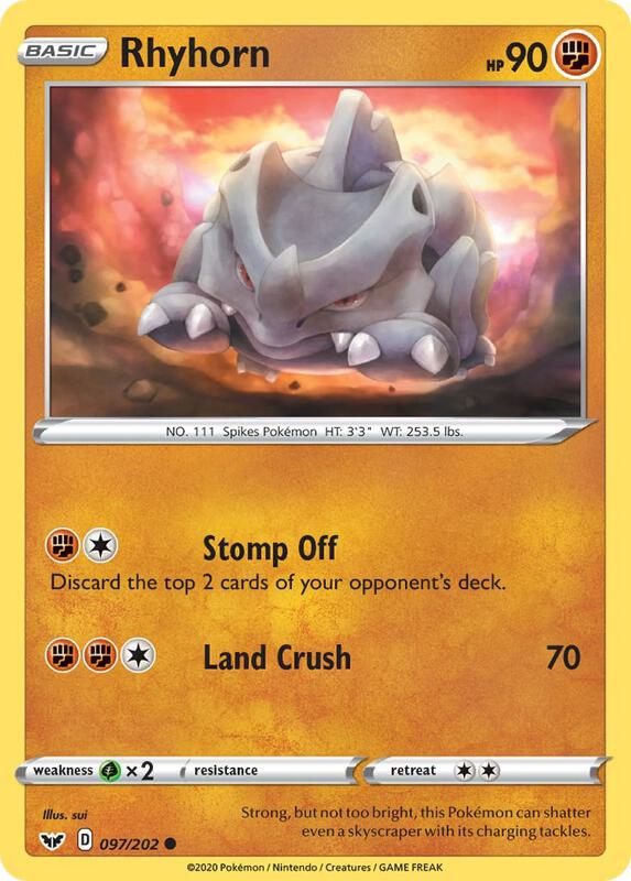 Rhyhorn 097/202 - Sword & Shield