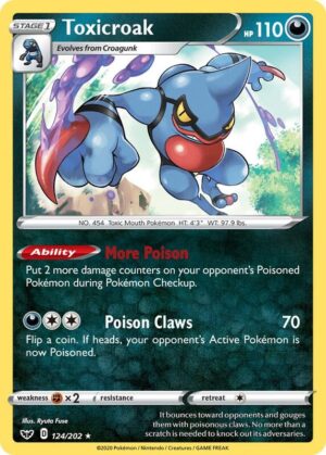 Toxicroak 124/202 - Sword & Shield