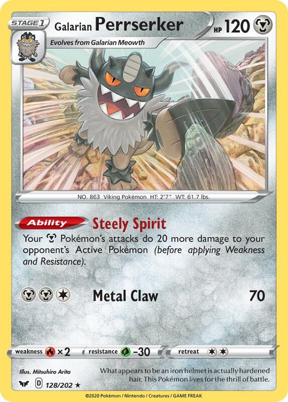 Galarian Perrserker 128/202 - Sword & Shield