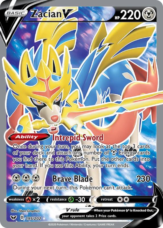 Zacian V 195/202 - Sword & Shield