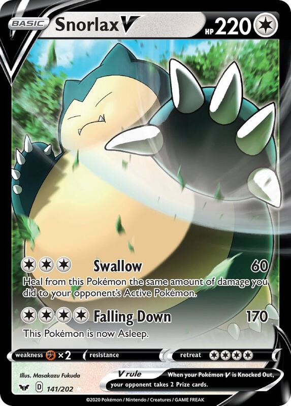 Snorlax V 141/202 - Sword & Shield