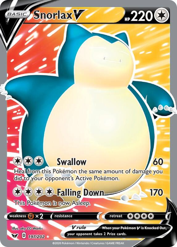 Snorlax V 197/202 - Sword & Shield