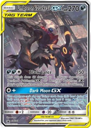 Karta Pokemon Umbreon & Darkrai GX - SM241 - Jumbo Cards SM241