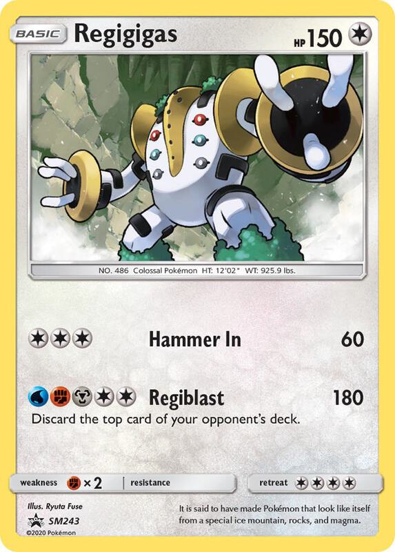 Karta Pokemon Regigigas - SM243 - SM Promos SM243