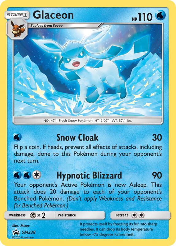 Karta Pokemon Glaceon - SM238 - SM Promos SM238
