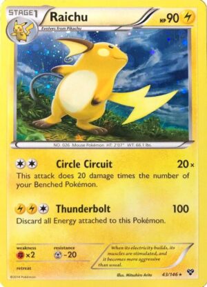 Raichu 43/146 (Cosmos Holo) - Blister Exclusives