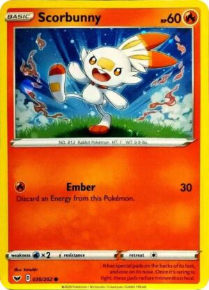 Scorbunny 30/202 (Cosmos Holo) - Blister Exclusives