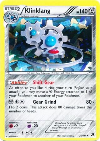 Karta Pokemon Klinklang 76/114 (Cracked Ice Holo) - Blister Exclusives
