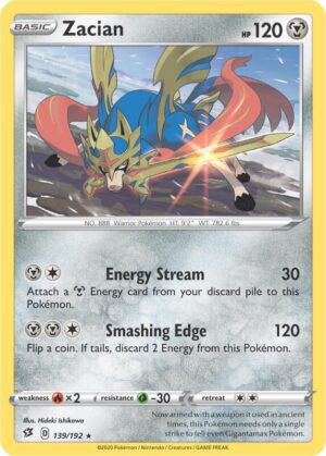 Karta Pokemon Zacian 139/192 (Cracked Ice Holo) - Deck Exclusives