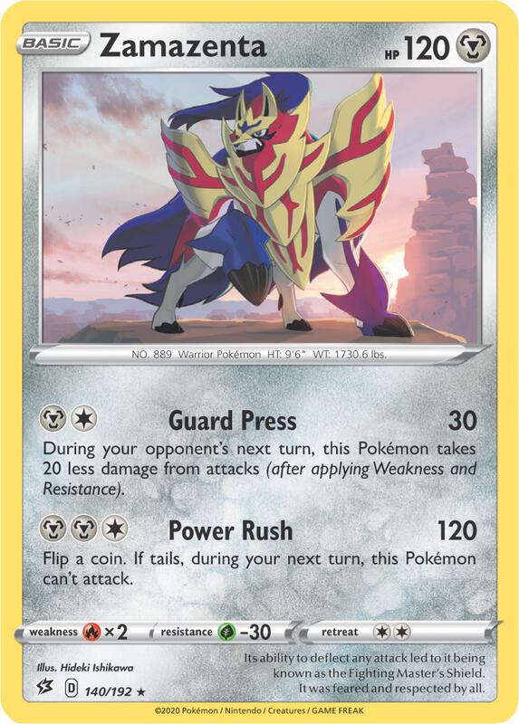 Karta Pokemon Zamazenta 140/192 (Cracked Ice Holo) - Deck Exclusives