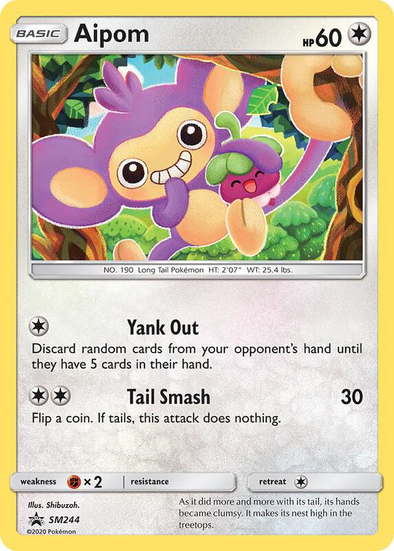 Karta Pokemon Aipom - SM244 - SM Promos SM244