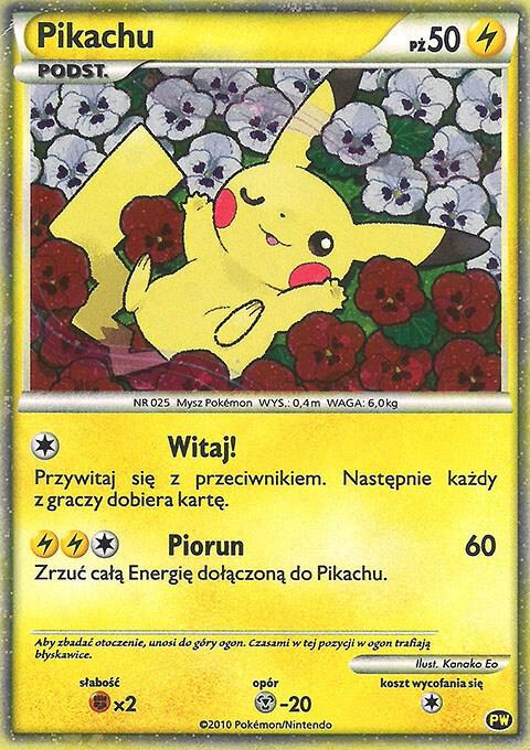 Karta Pokemon Pikachu (Polish) - Pikachu World Collection Promos PW 8