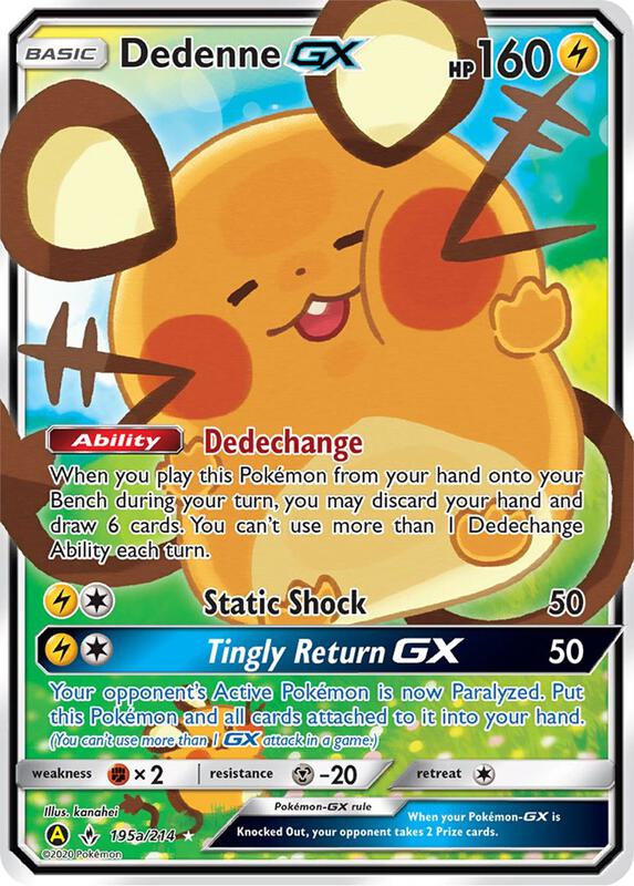 Karta Pokemon Dedenne GX - 195a/214 - Alternate Art Promos 195a/214