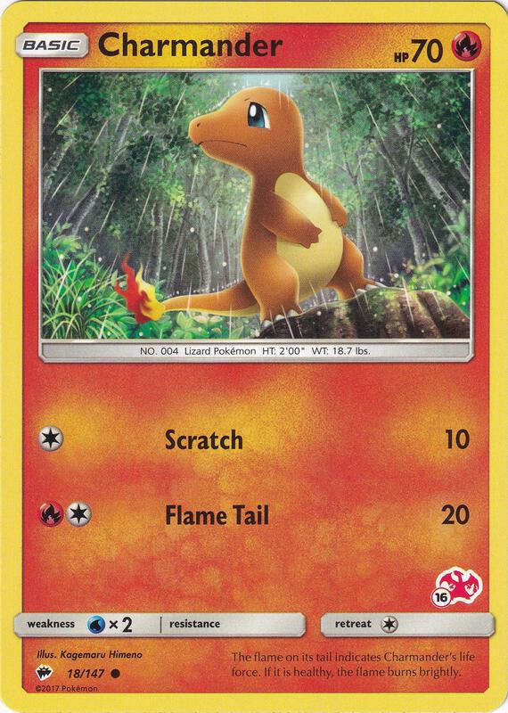 Karta Pokemon Charmander 18/147 (#16 Charizard Stamped) - Battle Academy