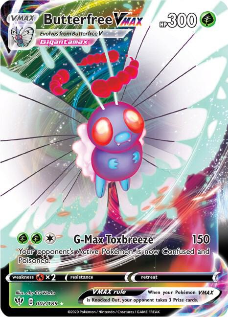 Butterfree VMAX 002/189 - Darkness Ablaze