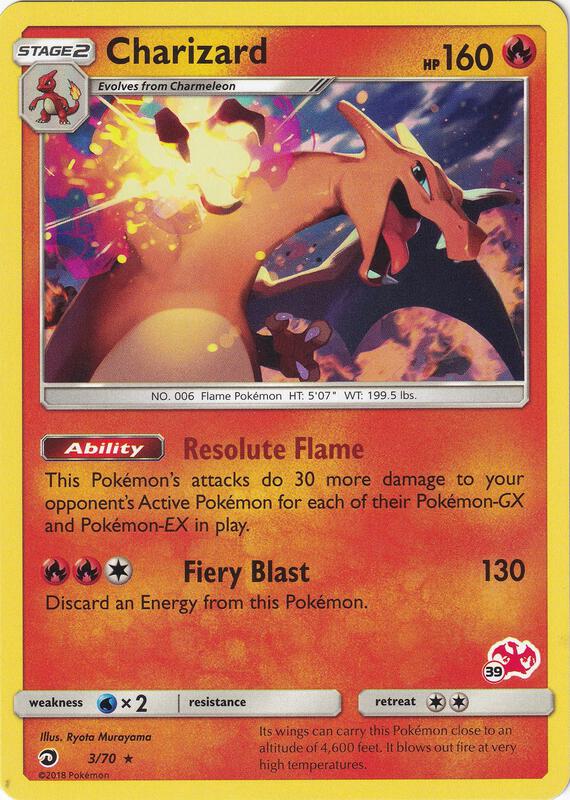 Karta Pokemon Charizard 3/070 - 3/70 (#39 Charizard Stamped) - Battle Academy