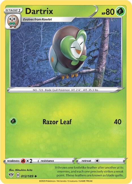Dartrix 012/189 - Darkness Ablaze