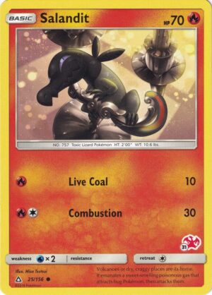Karta Pokemon Salandit 25/156 (#31 Charizard Stamped) - Battle Academy