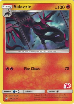 Karta Pokemon Salazzle 34/236 (#7 Charizard Stamped) - Battle Academy