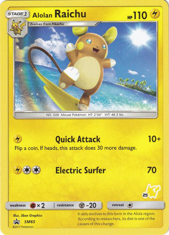 Karta Pokemon Alolan Raichu - SM65 (#25 Pikachu Stamped) - Battle Academy SM65