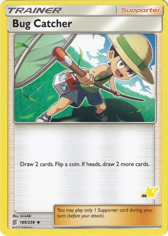 Karta Pokemon Bug Catcher 189/236 (#46 Pikachu Stamped) - Battle Academy