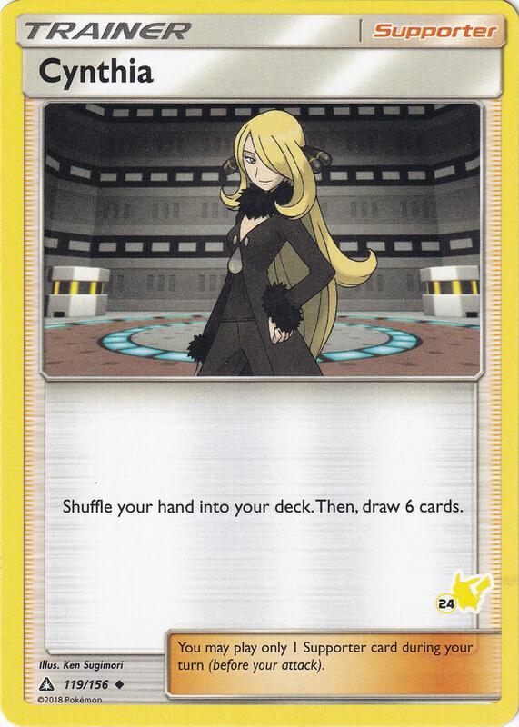 Karta Pokemon Cynthia 119/156 (#24 Pikachu Stamped) - Battle Academy