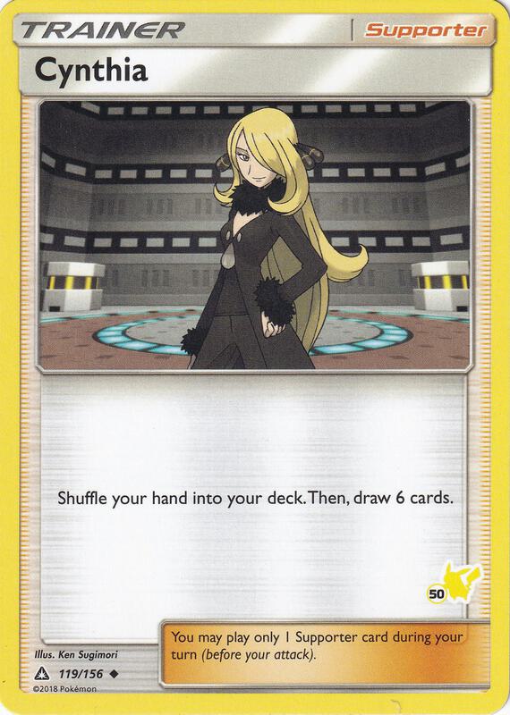 Karta Pokemon Cynthia 119/156 (#50 Pikachu Stamped) - Battle Academy