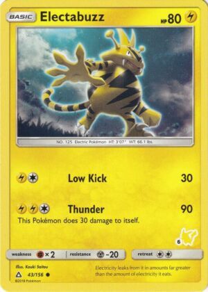 Karta Pokemon Electabuzz 43/156 (#6 Pikachu Stamped) - Battle Academy