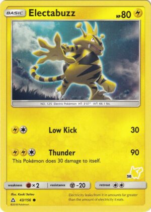 Karta Pokemon Electabuzz 43/156 (#58 Pikachu Stamped) - Battle Academy