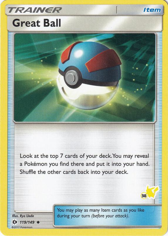 Karta Pokemon Great Ball 119/149 (#38 Pikachu Stamped) - Battle Academy