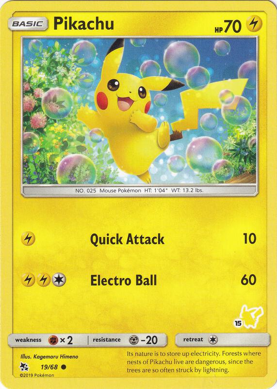 Karta Pokemon Pikachu 19/068 - 19/68 (#15 Pikachu Stamped) - Battle Academy