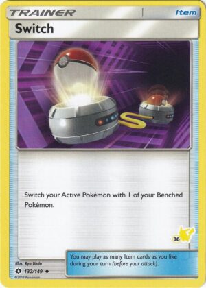 Karta Pokemon Switch 132/149 (#36 Pikachu Stamped) - Battle Academy