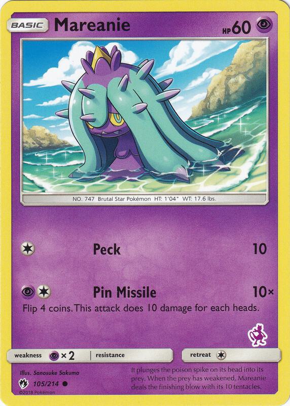 Karta Pokemon Mareanie 105/214 (Mewtwo Stamped) - Battle Academy