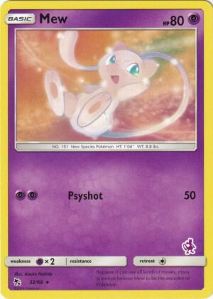 Karta Pokemon Mew 32/068 - 32/68 (Mewtwo Stamped) - Battle Academy
