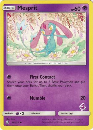 Karta Pokemon Mesprit 84/236 (Mewtwo Stamped) - Battle Academy