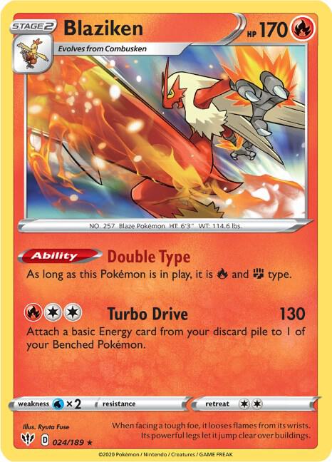 Blaziken 024/189 - Darkness Ablaze