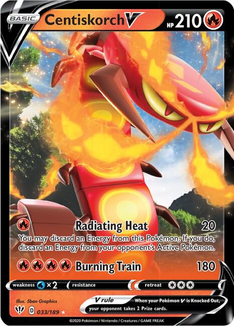 Centiskorch V 033/189 - Darkness Ablaze