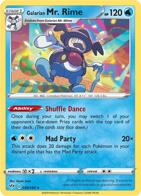 Galarian Mr. Rime 036/189 - Darkness Ablaze