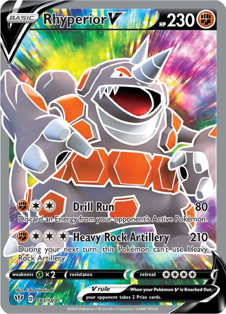 Rhyperior V 181/189 - Darkness Ablaze