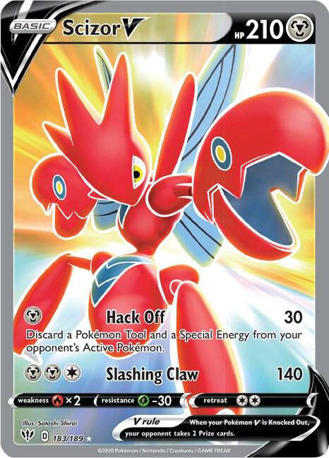Scizor V 183/189 - Darkness Ablaze