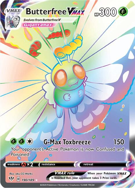 Butterfree VMAX 190/189 - Darkness Ablaze