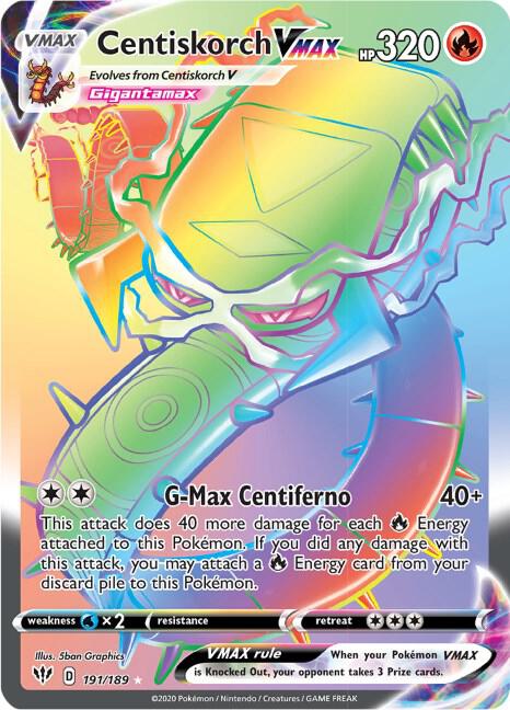Centiskorch VMAX 191/189 - Darkness Ablaze