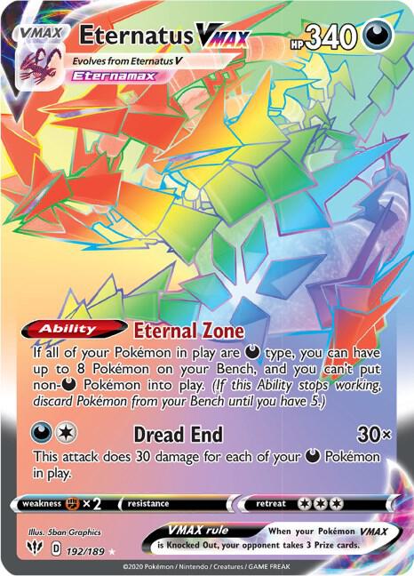 Eternatus VMAX 192/189 - Darkness Ablaze