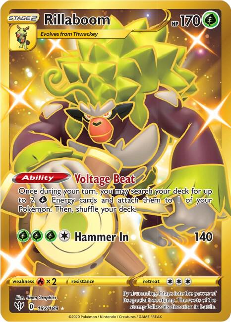 Rillaboom 197/189 - Darkness Ablaze