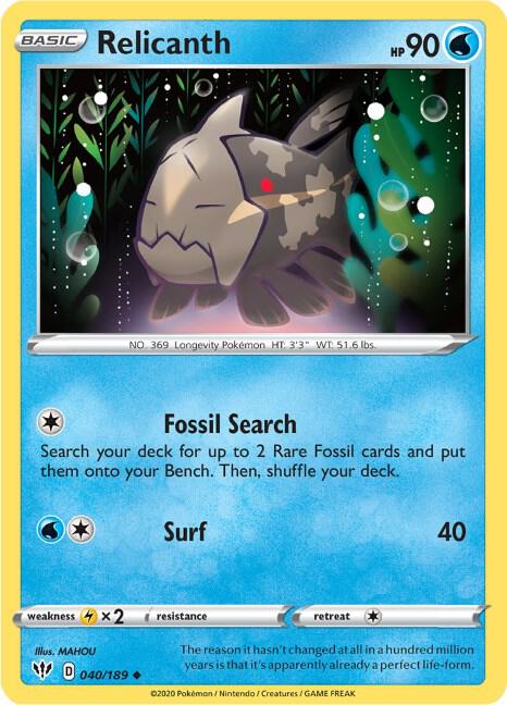Relicanth 040/189 - Darkness Ablaze