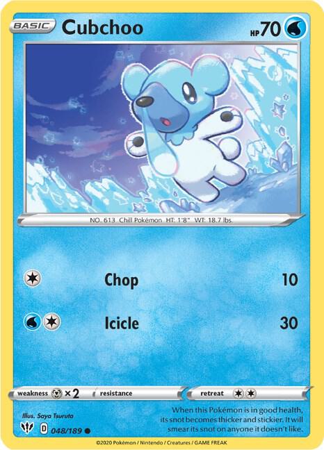 Cubchoo 048/189 - Darkness Ablaze